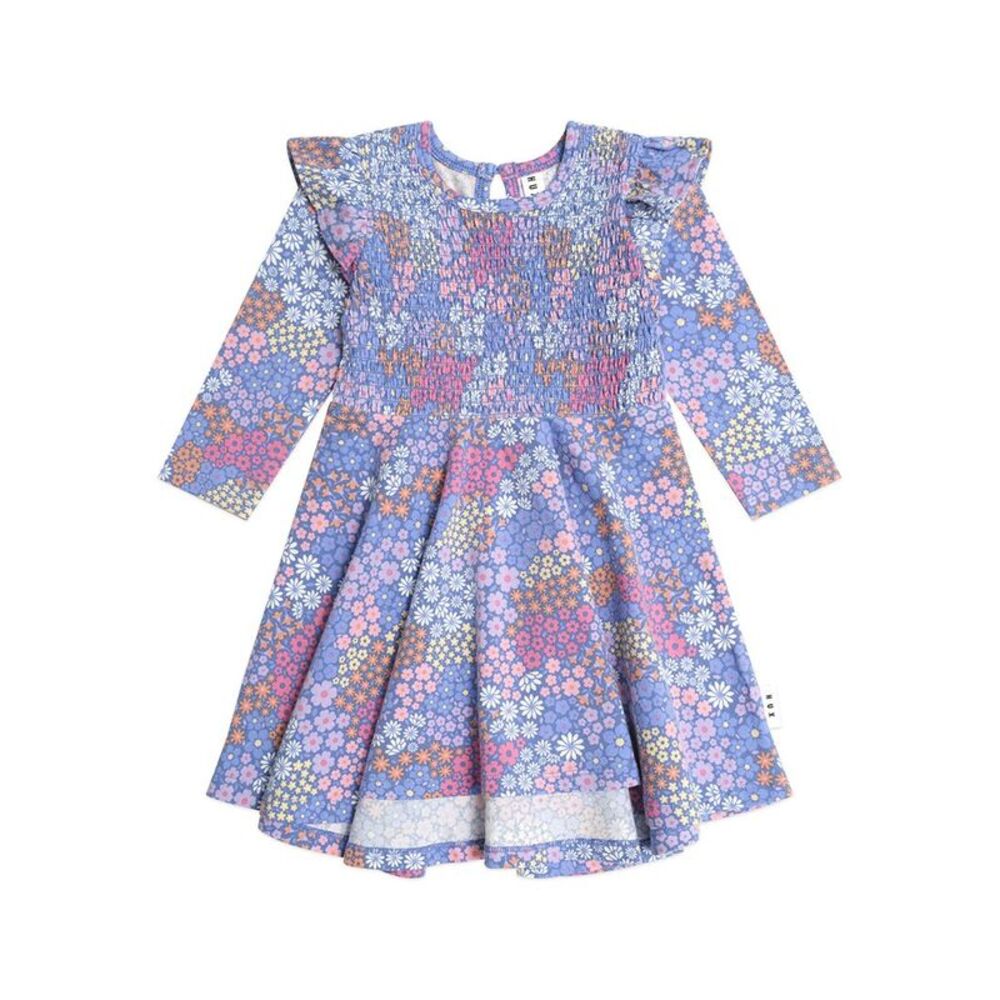 Huxbaby Girls Floral Bloom Twirly Dress, Multi